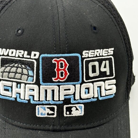 Boston Red Sox World Series Champions 2004 MLB Hat Cap New Era Black One Size - Picture 6 of 6
